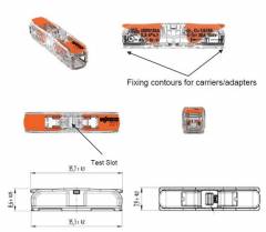 Wago 221-2411 Series Inline Lever connector Sold Per Box - 60 Pieces